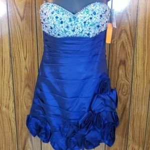 Alexia - Blush Prom - Two Piece Dress - Color Navy & Blue - Size 0 - BD019 9260